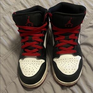 Nike Air Jordan High Tops - Black, White, Red
